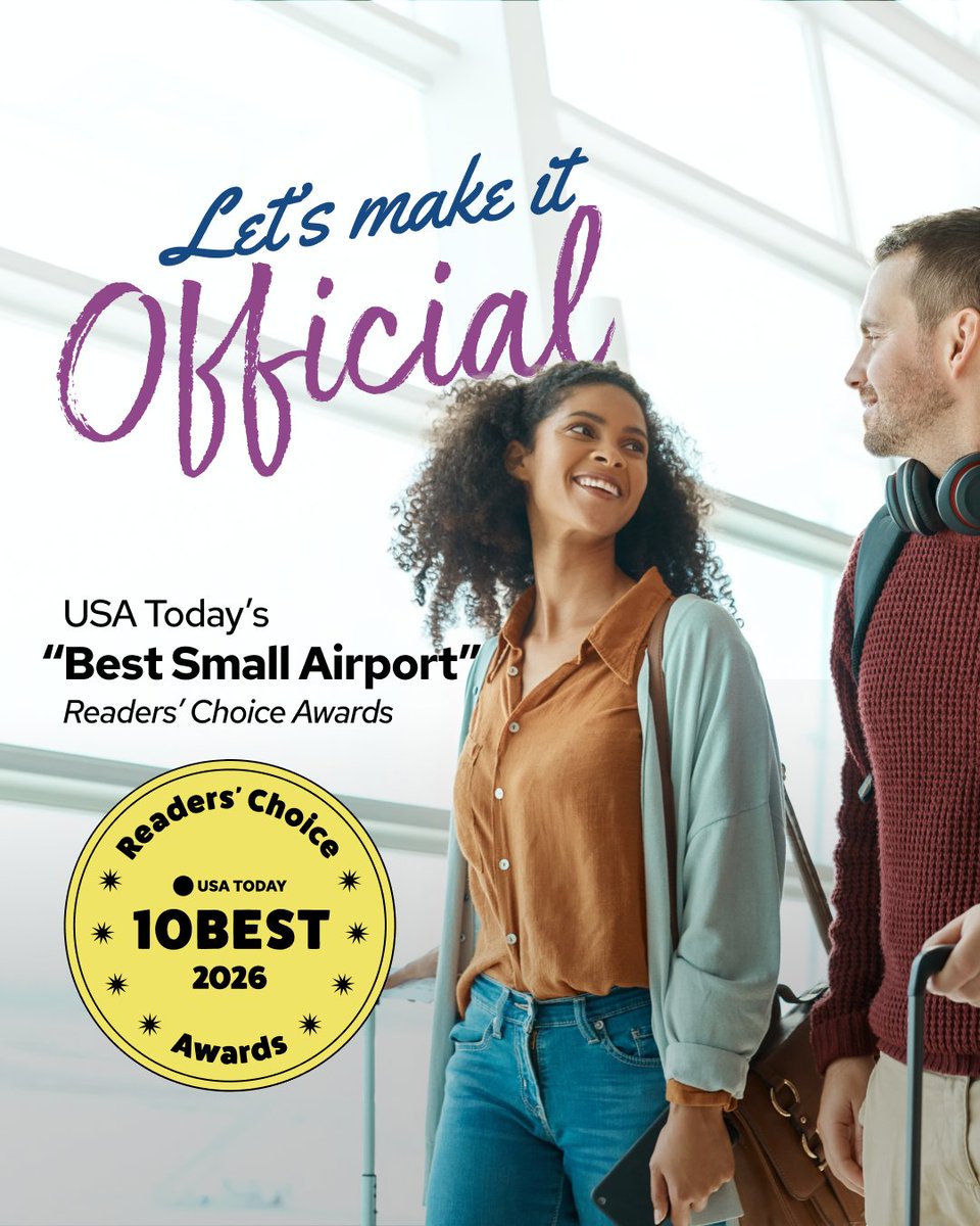 FlyHSV's tweet photo. Less than two hours left to vote for Huntsville International Airport for Best Small Airport! Grab every device you own and vote!: https://t.co/YX5IqPi1uj

#FlyHSV #BestSmallAirport #VOTENOW https://t.co/7pBUnAHqXM