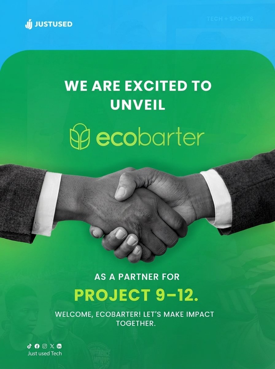 JustusedTech's tweet photo. We are excited to have Ecobarter as a partner for Project 9–12!
We are just 2 days to go! 🎉
Want to partner with us on initiatives that create real impact?
Reach out to us at collabs@justusedtech.org.
#Project912 #JustUsedTech #Ecobarter #Passback #CircularEconomy https://t.co/RSmdRUBo7p