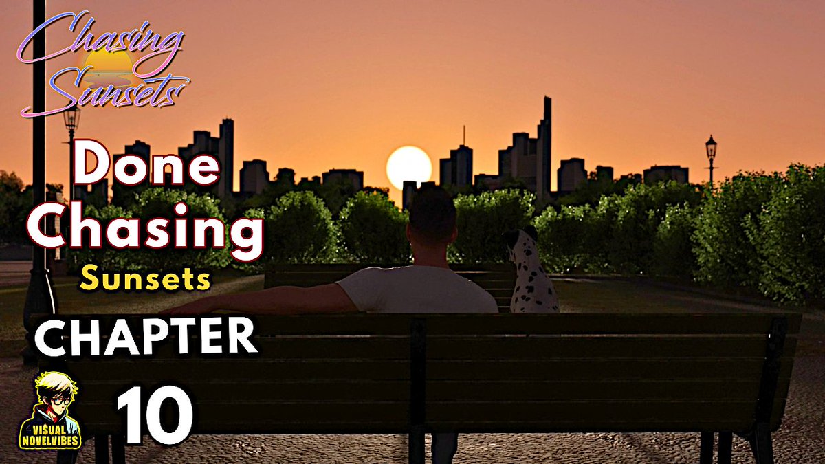 VNVibes's tweet photo. Chasing Sunsets series finale is out. Got check out how the story ends!
Watch here: https://t.co/8PyGtf1QML

#chasingsunsets #visualnovel #nocommentary https://t.co/U9vzW0Up0M