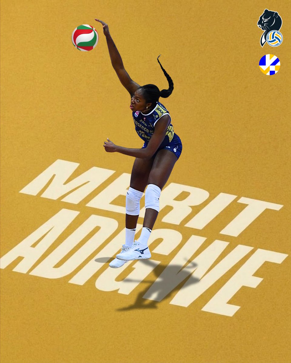 CEVolleyballITA's tweet photo. 14 punti &amp; MVP 🔥

Che inizio di stagione per Merit Adigwe! Inaugurata al meglio 👏

#CEV #Volley #LVF #Volleyball #Pallavolo https://t.co/e0hIS1JAsn