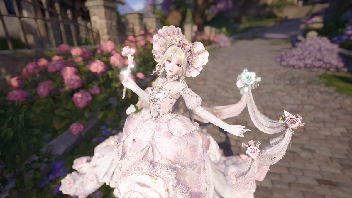 KhoaLe1604's tweet photo. At first, this was actually the Evol color I liked the least. 🥹 But after wearing it in-game for a few days, I unexpectedly fell in love with it! 🌸✨

So of course, I had to take a little photoshoot for Nikki. 🌹🤍
#infinitynikki https://t.co/JM1yXYlggw