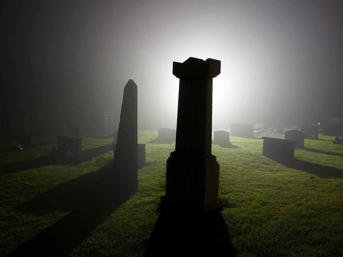 todyblack2025's tweet photo. "Late-night stroll by the old tomb, a faint wind whispers—wait, is that a stolen soul drifting through the mist" https://t.co/BBxq4cQDbi