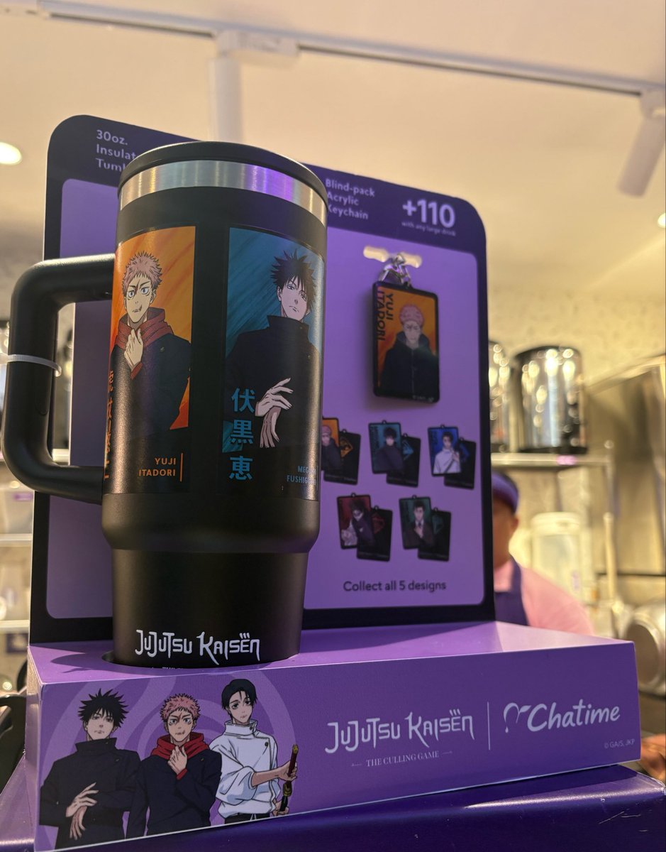 marvelheim's tweet photo. 😭😭 someone here said, “bummer. i wanted a gojo design” ?:!/!?!!

ma’am this is a culling game collab, gojo was IN LIFE PRISON https://t.co/cEaWtFg9SK