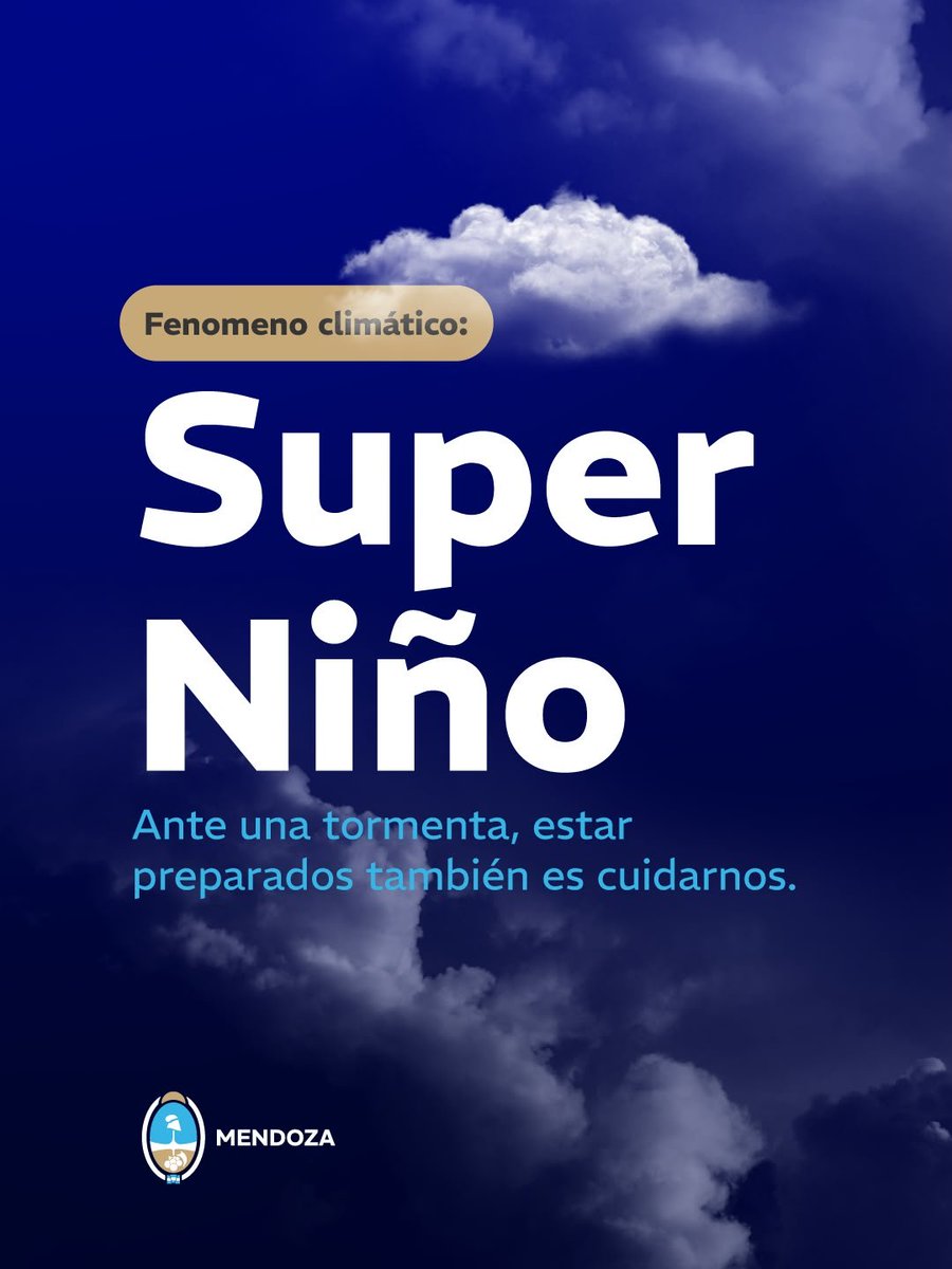 ericappulido's tweet photo. Ante el Super Niño, estar preparados también es cuidarnos 🌧️⚠️

Las tormentas pueden generar mucha lluvia en poco tiempo y provocar complicaciones en distintos puntos de nuestra provincia.

Ante cualquier inconveniente, comunicate al 911. 📞 https://t.co/xb5BfROS5a