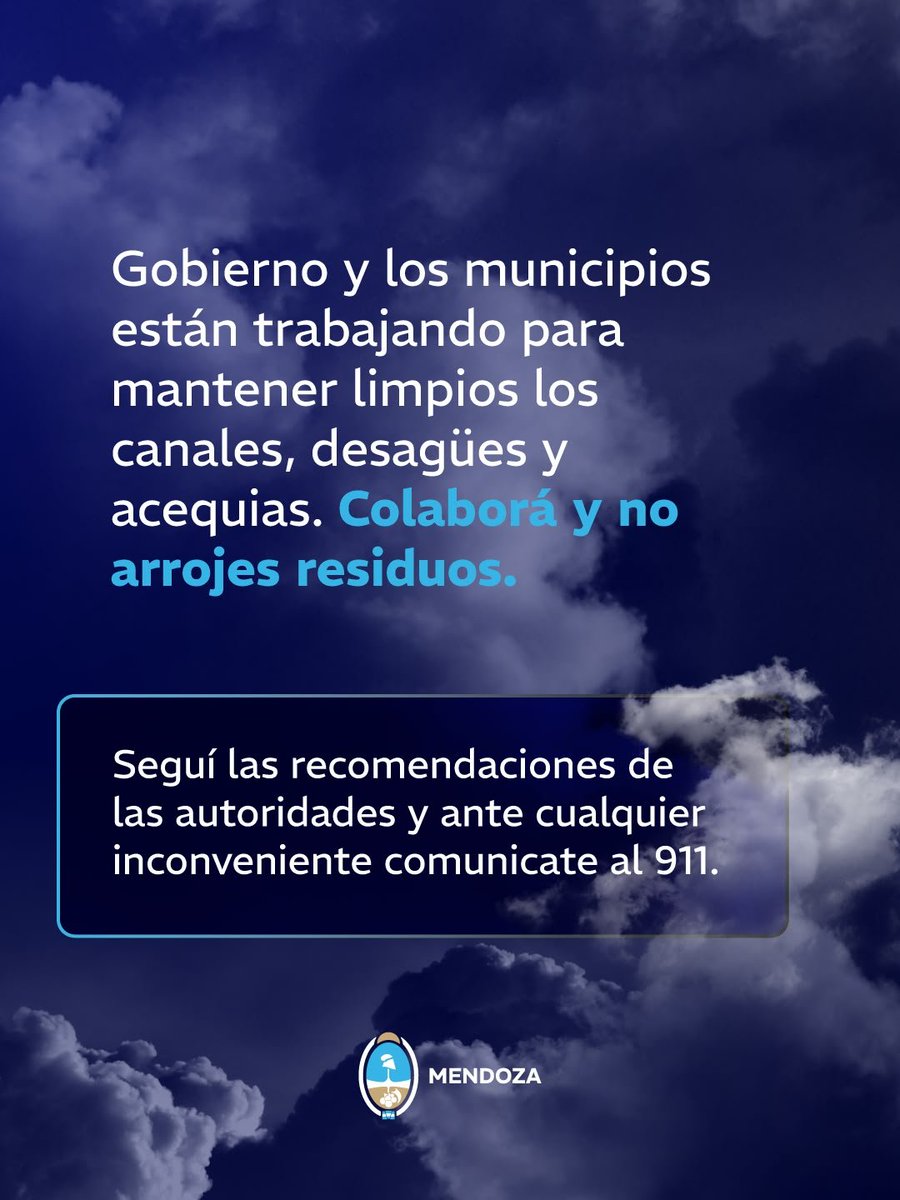 ericappulido's tweet photo. Ante el Super Niño, estar preparados también es cuidarnos 🌧️⚠️

Las tormentas pueden generar mucha lluvia en poco tiempo y provocar complicaciones en distintos puntos de nuestra provincia.

Ante cualquier inconveniente, comunicate al 911. 📞 https://t.co/xb5BfROS5a