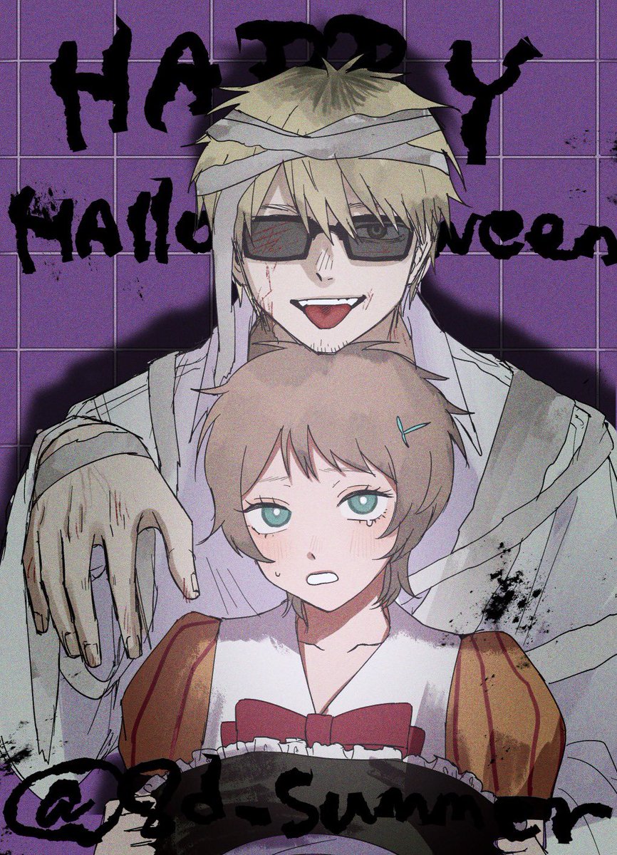 8d_summer's tweet photo. たなあさハロウィン🎃 https://t.co/YA7o6sNiDM