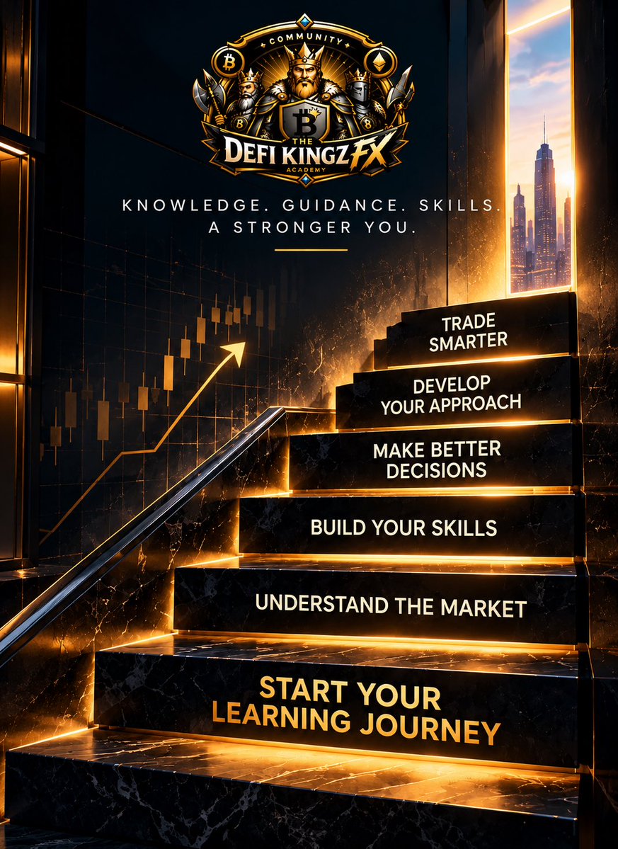 TheRealmOfDefi's tweet photo. WHAT CAN YOU ACTUALLY LEARN INSIDE DEFI KINGZ FX ACADEMY? 📈

Getting into Forex is easy.

You can find thousands of videos, strategies, indicators, signals and tutorials online within minutes.

But knowing where to start, what to focus on, and how to actually develop as a trader?

That’s where things get different.

At DeFi Kingz FX Academy, the goal isn’t simply to give you more information.

It’s about helping you develop the knowledge, skills and understanding needed to approach trading with greater structure and confidence.

Inside your learning journey, you can develop your understanding of:

📊 The Market
Learn how to understand what is happening in the market instead of simply reacting to every movement.

🧠 Trading Decisions
Develop the ability to think through your decisions rather than relying purely on emotions, guesses or random entries.

🎯 Your Trading Approach
Learn how to develop a more structured way of approaching the market and understand what works for your own trading journey.

📚 Trading Knowledge
Build a stronger foundation so you’re not constantly jumping from one strategy or piece of information to another.

💡 Practical Understanding
Move beyond simply knowing trading concepts and begin understanding how they can be applied.

🚀 Trader Development
Most importantly, develop over time. Because becoming a better trader isn’t about learning everything in one day — it’s about continuously improving your knowledge, decision-making and understanding.

And that’s the bigger picture.

The goal isn’t just to know more about Forex.

It’s to become more equipped to understand the market, make informed decisions and continue developing as a trader.

Your journey doesn’t have to start with knowing everything.

It starts with being willing to learn.

So the real question is:

Are you ready to start developing the trader you want to become?

Welcome to DeFi Kingz FX Academy.