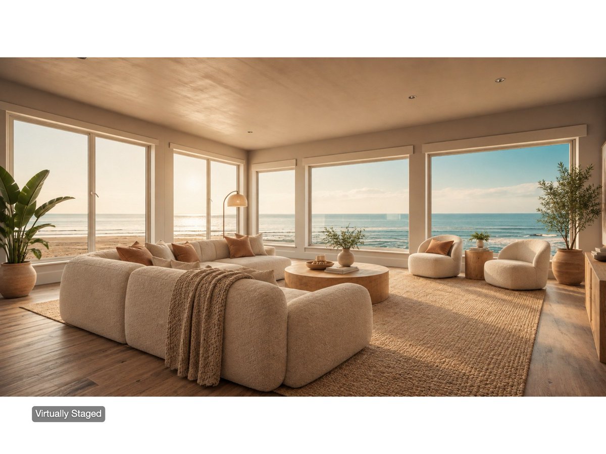 jordansEngine's tweet photo. Day 6 of my #virtualstaging challenge. 

Tried this beach house today, beautiful views! The challenge was consistency (the AI model kept wanting to fill in windows just to add wall art, etc).

I'd love your feedback, and feel free to send pics for me to try staging!

#photography https://t.co/0ItDMXaKe5