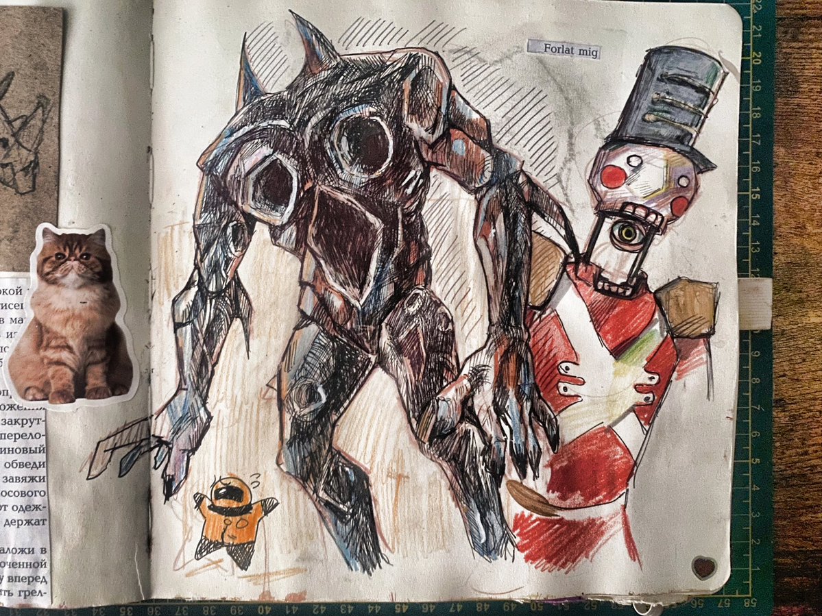 CatWin70116058's tweet photo. Lethal company sketches #lethalcompany #art #drawingeveryday https://t.co/MfQafxUNM0