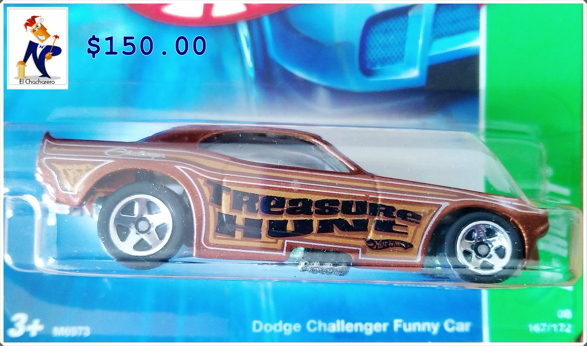 elchacharero's tweet photo. 2007 Hot Wheels Treasure Hunt Dodge Challenger Funny Car, Tarjeta Corta, Muy Raro Y Coleccionable, $150.00 Pachuca. https://t.co/7antY0Wqgm