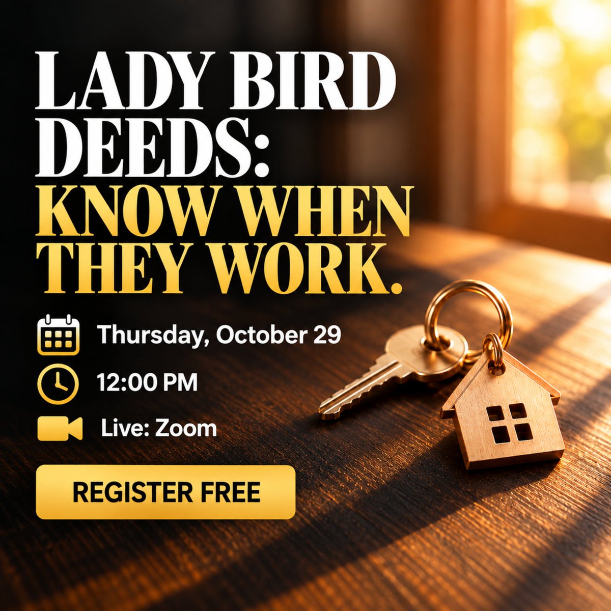 EstateElderPC's tweet photo. A Lady Bird Deed can help determine what happens to a Michigan home after death while the owner retains broad control during life.

Useful? Absolutely. Right for every family? No.

We’ll explain why Oct. 29 at 12 PM ET.
https://t.co/vHaCVZIZcz

#LadyBirdDeed https://t.co/c53ijx7Hcv