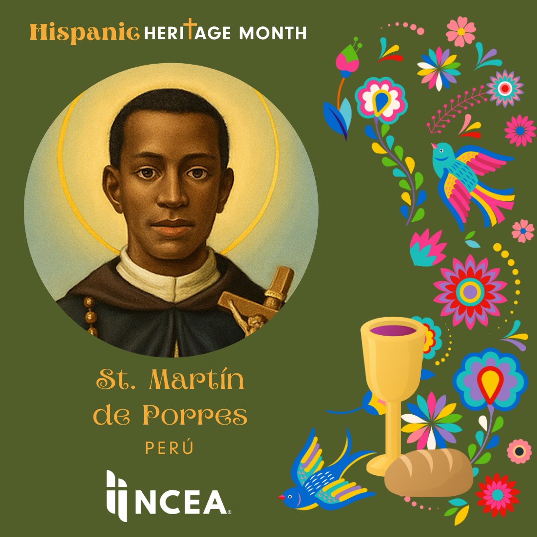 SJDCHS's tweet photo. Born of African/Indigenous descent, St. Martin served the sick &amp; poor with humility &amp; joy. He is the patron of social justice &amp; racial harmony. “God of compassion, through the example of St. Martin, help us love without limits.”Faith is a daily choice to live with love &amp; courage. https://t.co/xAE8MYGYbr