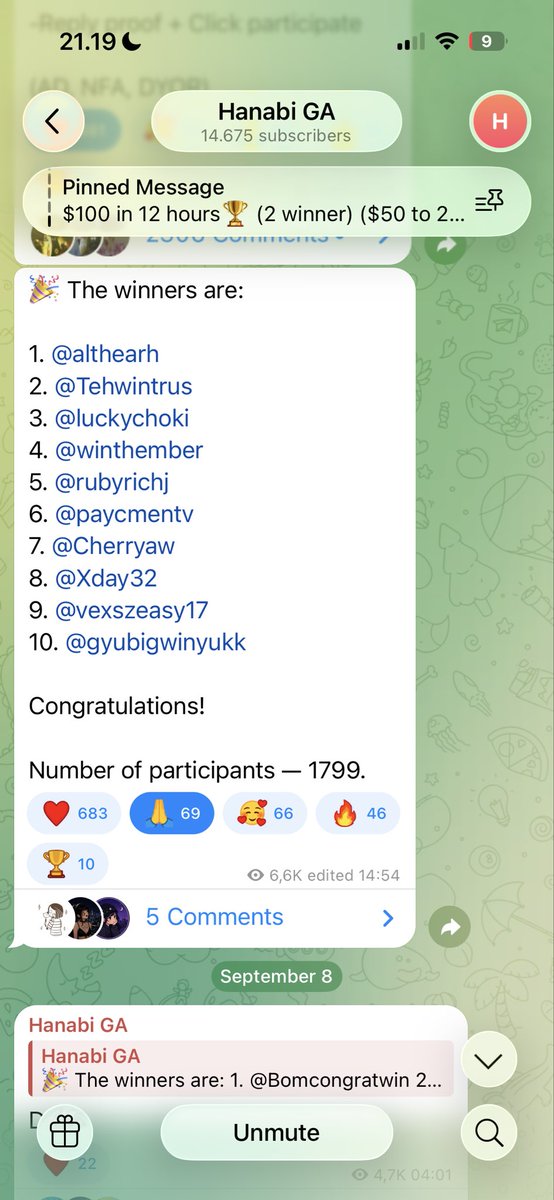 althearheaa's tweet photo. Hi @GiveAwayHost and admin @riegoelizaldee sorry to bother you.

I won your Telegram giveaway on September 23rd ( @.althearh) and have already contacted the admin regarding my prize, but my message still hasn’t been read or replied to.

It’s been almost two weeks since the winners were announced. I’d really appreciate it if you could please check on this and make sure the prizes for the winners are processed soon.

Thank you so much for your time and understanding. I hope you have a wonderful day! 💕