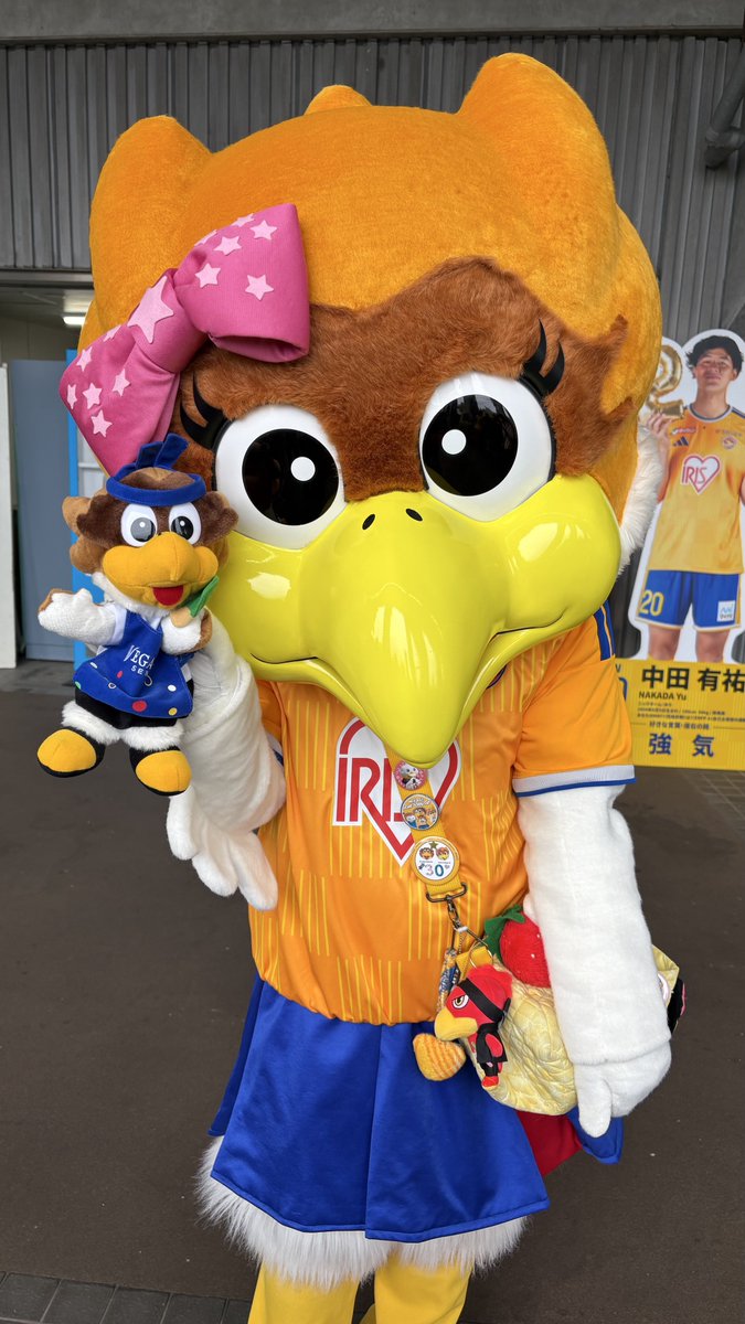Vegar___'s tweet photo. 席からこのベガッ太くん
フリフリして手を振ってたら、
推しのベガチアさんが気づいてくれた♡✨
ピッチを歩くベガチアさんみんなに気づいてもらえて嬉しい😭✨️
しばらくは共に参戦かな！ https://t.co/WXGoPWe3Jc