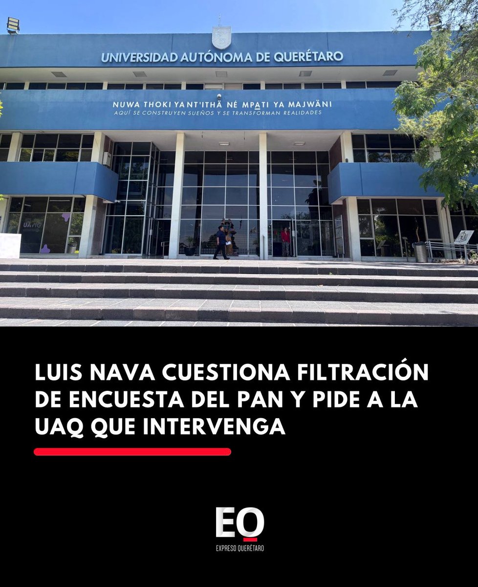 expresoqro's tweet photo. 🤷🏻‍♂️📊 @LuisBNava cuestiona filtración de encuesta del PAN y pide a la @UAQmx que intervenga. . .👉🏻 https://t.co/FBgYt46Sfc https://t.co/AWr0TQed5m