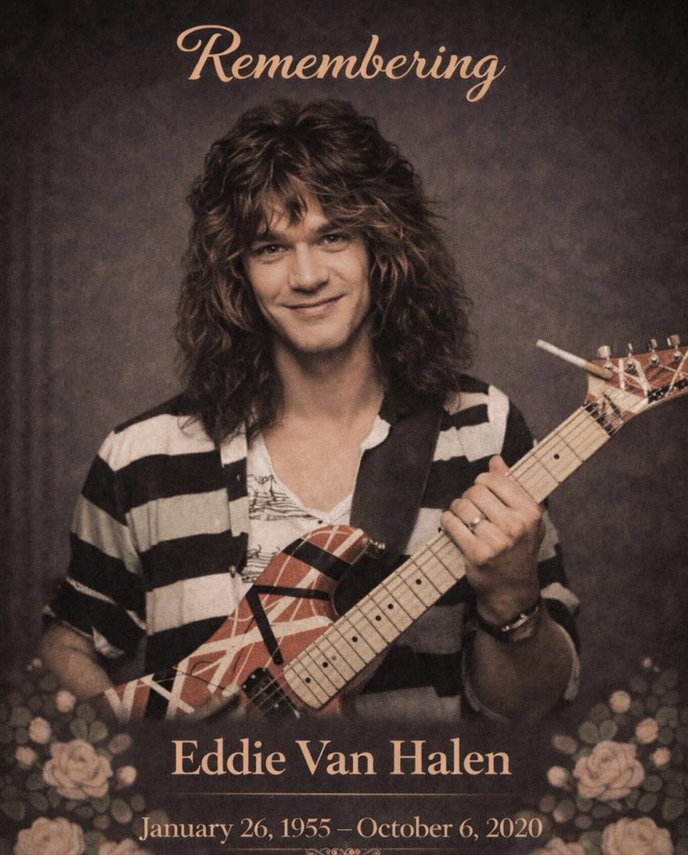 evoy_noel's tweet photo. Remembering🥀Eddie Van Halen
(6 Years Gone)🙏(06/10/2020) https://t.co/pjGJZpbsIx