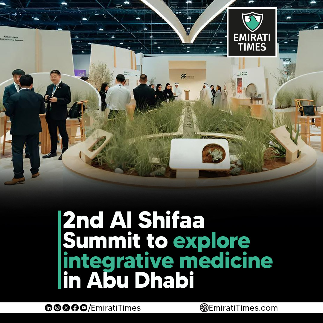 EmiratiTimes's tweet photo. Al Shifaa Summit 2026 will bring global experts to Abu Dhabi to discuss research, innovation and responsible integrative medicine.
https://t.co/6UA03WINXg
#EmiratiTimes #AlShifaaSummit #IntegrativeMedicine #AbuDhabi #UAEIMC #HealthcareInnovation #MedicalResearch #UAEHealthcare https://t.co/DYv7x4ocOD