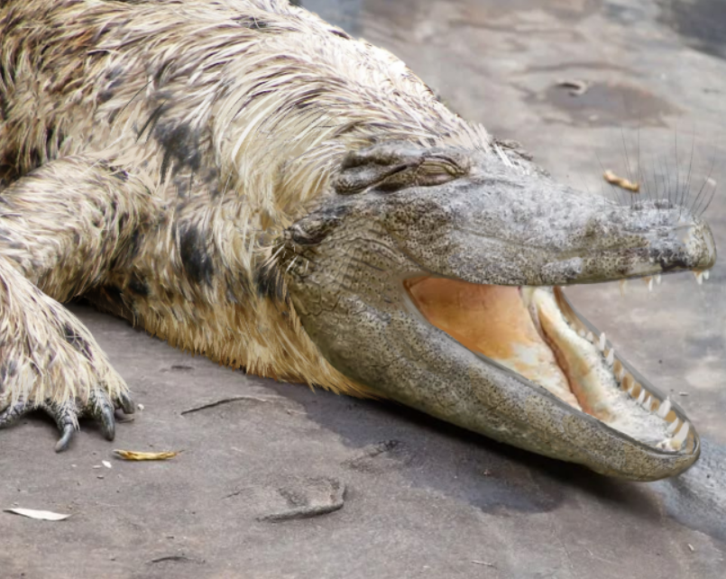 MakArts_'s tweet photo. Strange crocodile was spotted on the southern coast of Australia https://t.co/7U28FaO3pd