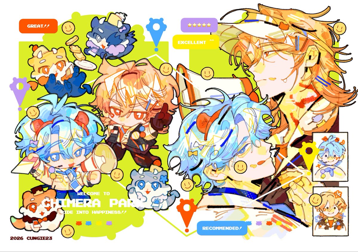 cungie23's tweet photo. My piece for Shanghai Chimera Park cafe event 🌴🍯
#phaidei‌ https://t.co/I79fdjfaLv