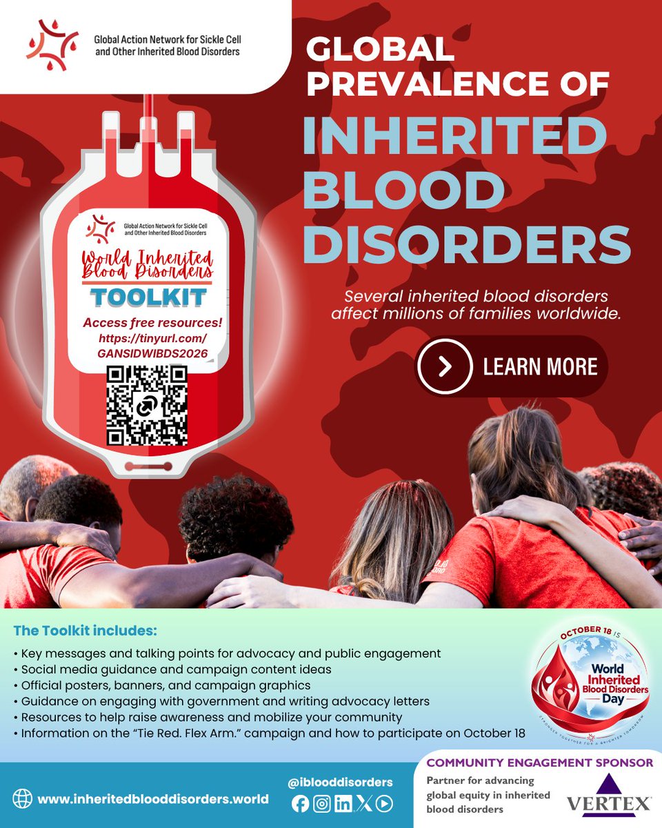 IBloodDisorders's tweet photo. Explore our infographic to learn about WIBDs and where they're found worldwide!

Register for the special WIBD webinar:
https://t.co/MLtnOO5izR

Access our FREE #WIBD Toolkit: https://t.co/oQWs4AZroB

#WIBDMonth #InheritedBloodDisorder #SickleCellDisease #Thalassemia #Hemophilia https://t.co/udfYxZgngY
