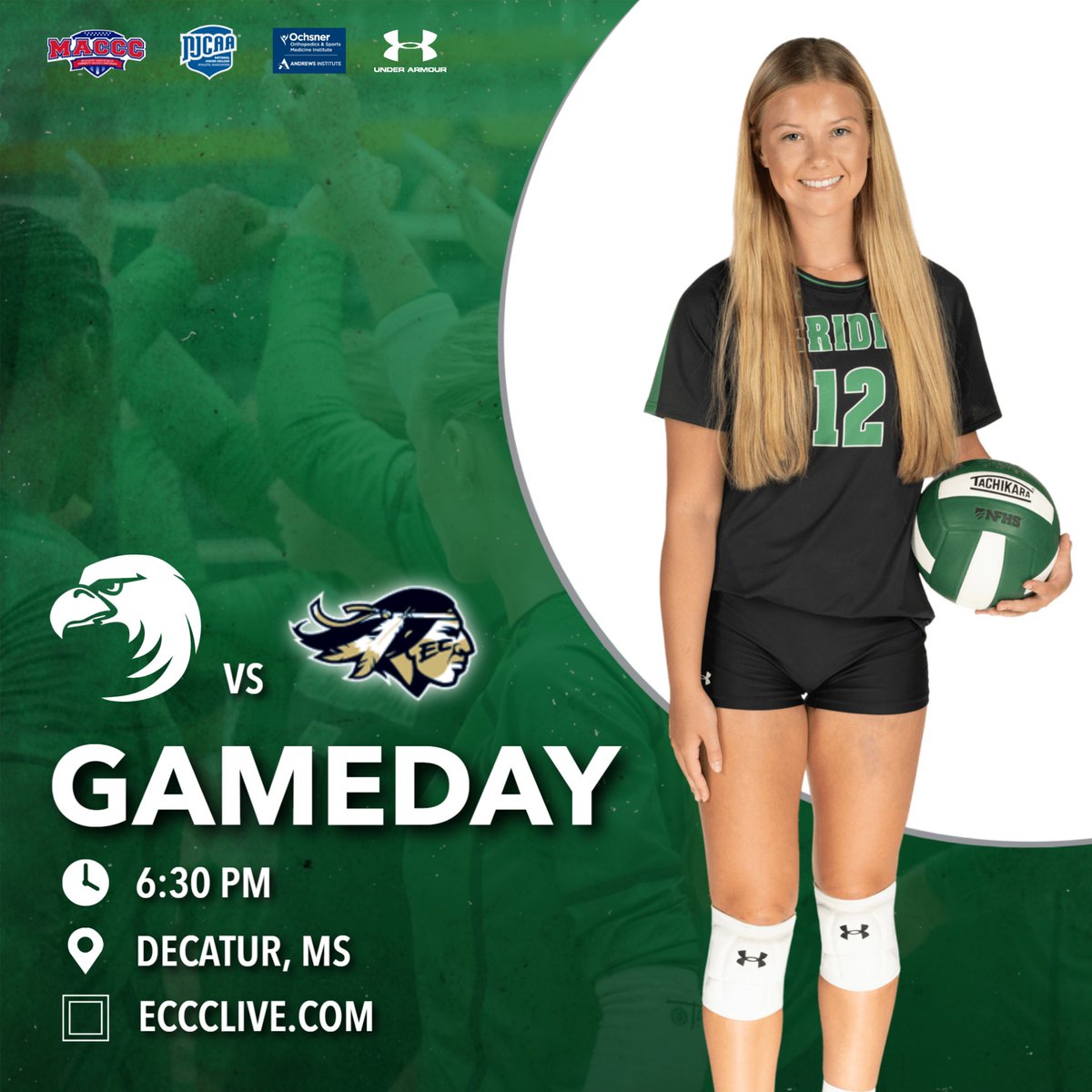 MCCEaglesSports's tweet photo. Short road trip tonight 🏐 

🆚East Central
📍Decatur, MS
🕕6:30 PM
💻https://t.co/ukVlBomGpb
🦅#FindYourWings https://t.co/z4iW82goSH