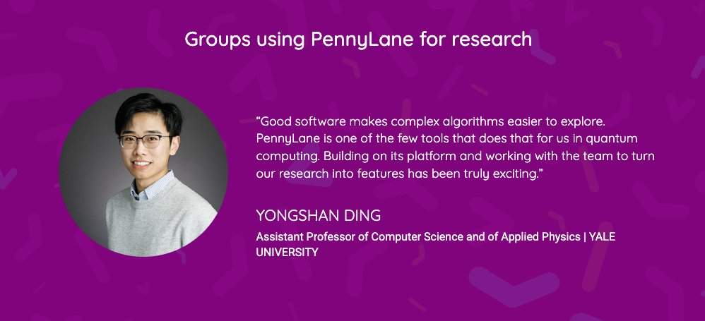 Tap into state-of-the-art quantum tools with zero friction. By integrating research directly from Prof. Yongshan Ding’s group at Yale University into PennyLane, we’re making cutting-edge quantum tools available to researchers everywhere. Do you build or resear