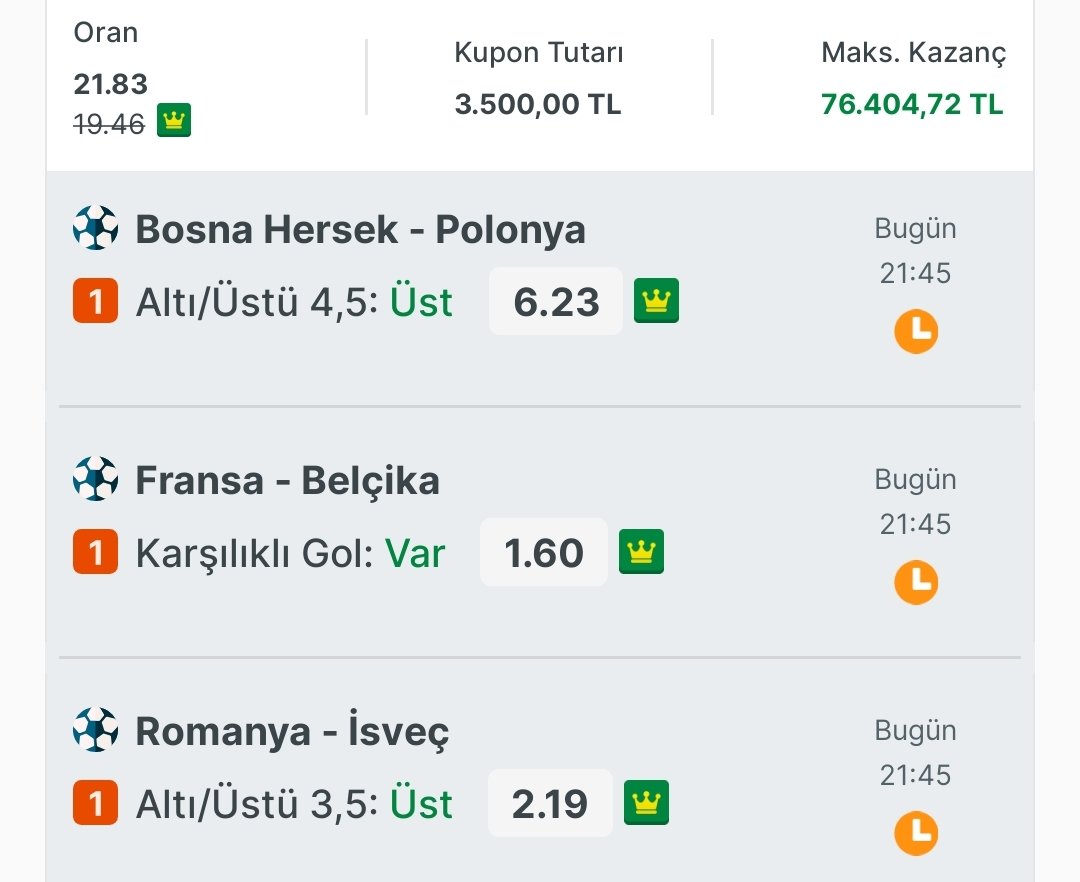 35KSP35's tweet photo. "Risk sevenlere özel yüksek oranlı kombine hazır. Detaylı Maç Sonucu ve İY/MS tahminleri için içeri buyrun. 💥 🎯"
#futbol #maçönü #iddaatüyoları #gününanalizi https://t.co/wdYfKKoiz4