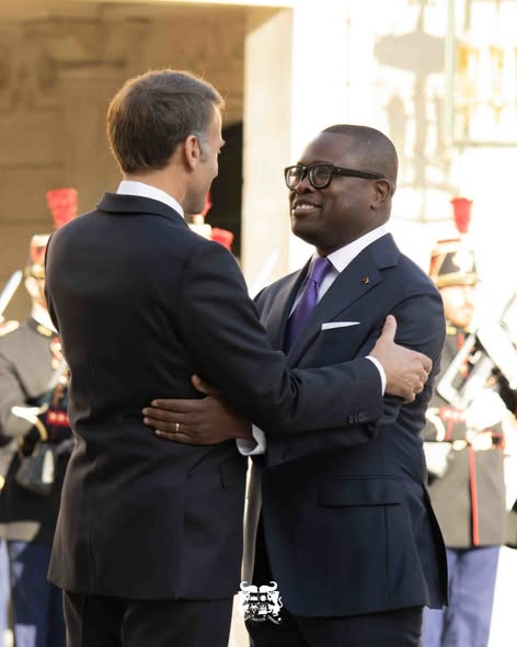 benintv1nfo's tweet photo. Diplomatie | Romuald Wadagni reçu à l’Élysée par Emmanuel Macron
Le Président béninois, Romuald Wadagni, en visite de travail en France, a été reçu ce lundi 5 octobre 2026 au Palais de l’Élysée par son homologue français, Emmanuel Macron.
#Benintvinfo #Benin #BeninDiplomatie https://t.co/xZLgksmTZS