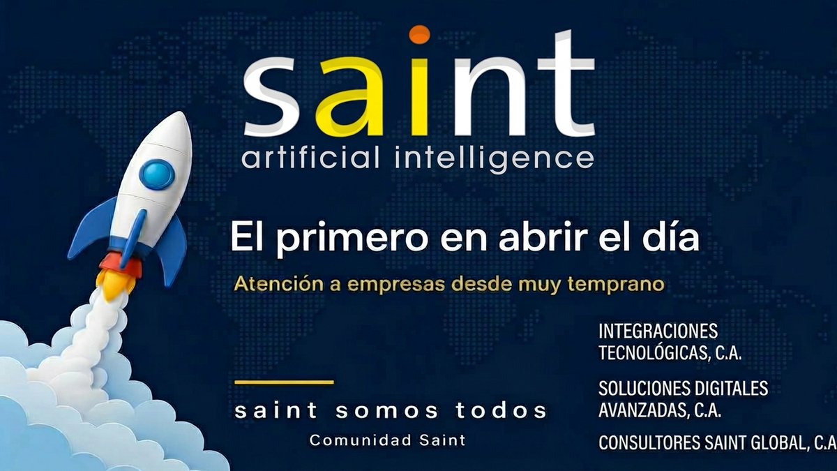 saintnet's tweet photo. 🚀 ¡Arrancamos una nueva semana con la energía al máximo! 

En la Comunidad Saint, somos los primeros en abrir el día para brindar la mejor atención a las empresas desde muy temprano.

Integración, inteligencia y tecnología al servicio de tu negocio. 

¡Feliz inicio de semana! 💼✨

#ComunidadSaint #SaintSomosTodos #Tecnologia #Emprendimiento #AtencionAlCliente