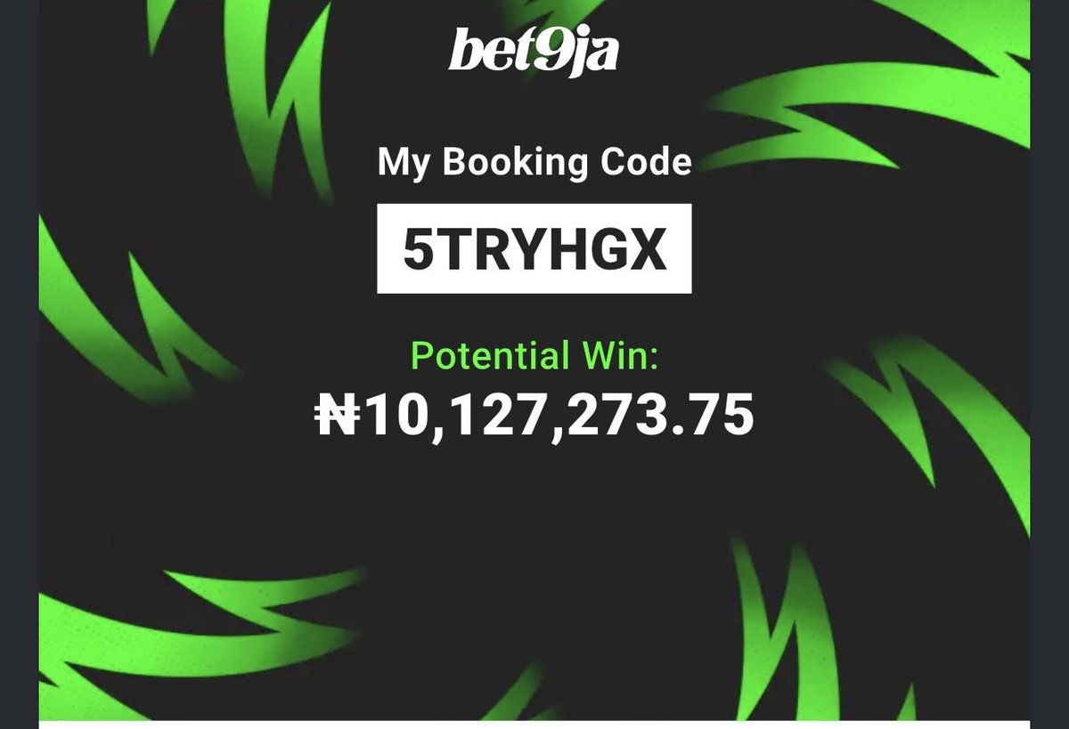 TalentedFBG's tweet photo. Soccer ⚽️ on bet9ja 

sharp odds  🔥 

Stake and boom 💥 

This will boom💥

Code :   5TRYHGX

Edit ✍️: 5TRYM3C

Stake and win 10 million

#Bet9jacode https://t.co/sG1qVHDr0U