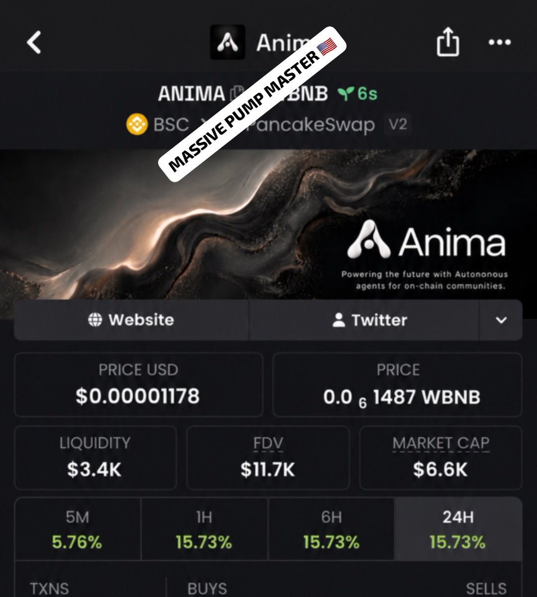 Massivepumpmast's tweet photo. From $6.6K to $585K mcap on $ANIMA ! 🔥💯I highlighted this one early inside my private group, and the move has been impressive. 📈 Follow me and join the TG group + Discord for more market setups.
#Crypto #Trading #Altcoins

CA 0xC5baf7B5C225ACE7FA249E8007776689B3337777 https://t.co/tGwcjPpqYO