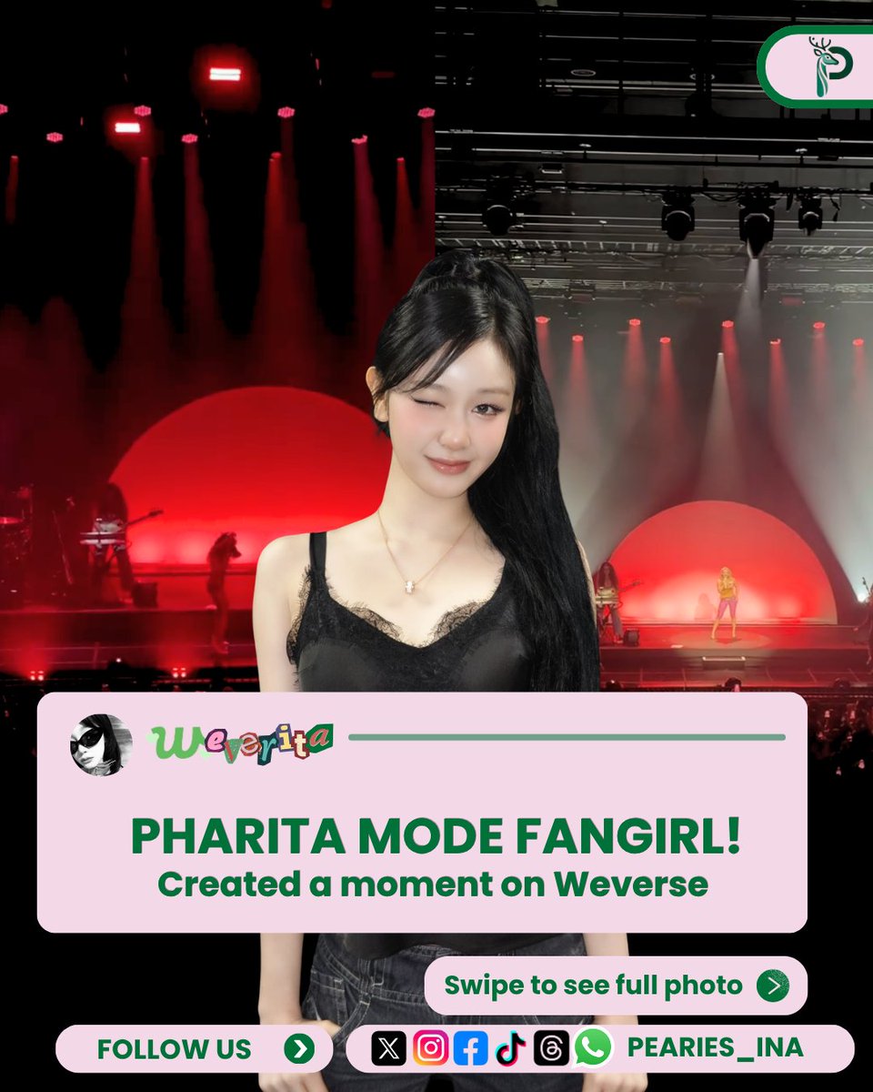 PEARIES_INA's tweet photo. [📝] #PHARITA MODE FANGIRL! Dalam unggahan di story Weverse nya, Pharita terlihat sedang menonton konser Zara Larsson – Midnight Sun Tour di Seoul.

11 12 kita sama Pharita kalau udah mode nge fangirl, luar biasa heboh nya 😂😭

—————
#파리타 #BABYMONSTER https://t.co/txU3SCqfoK