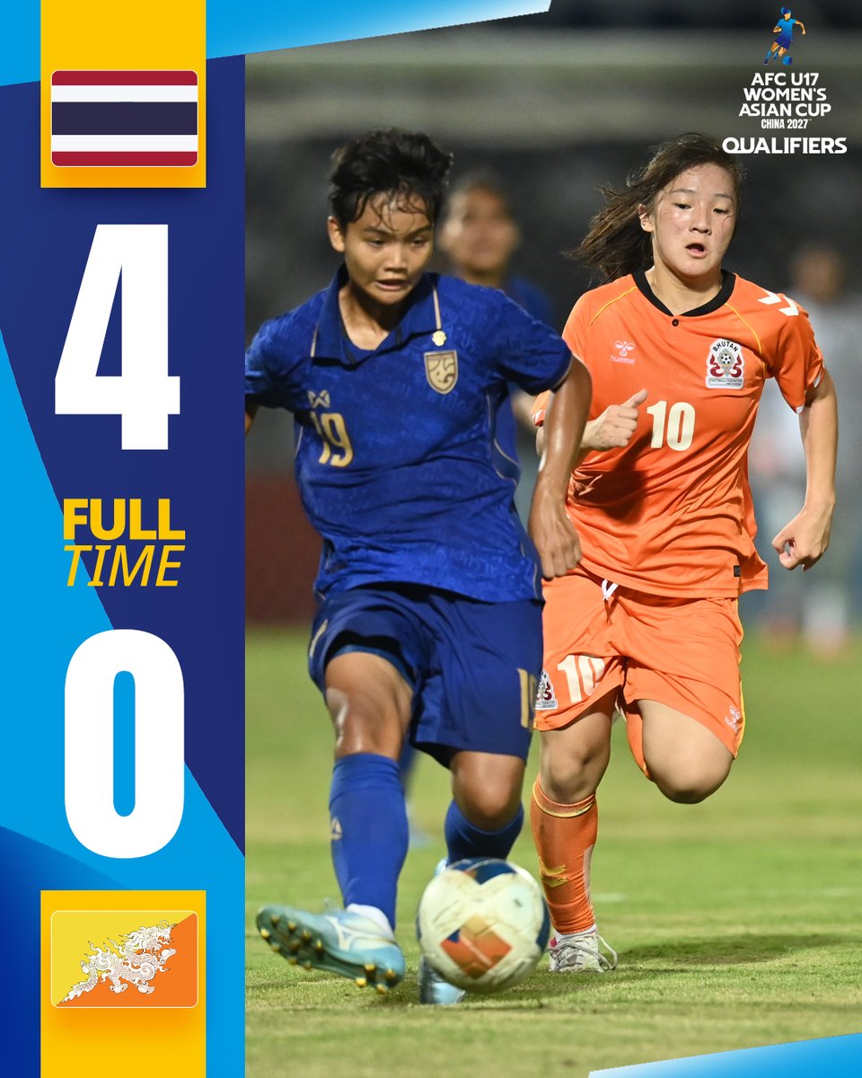 TheAWCL's tweet photo. Thailand 🇹🇭 and Lebanon 🇱🇧 set the early pace in #U17WAC Qualifiers Group F! https://t.co/2SwquBZDpL