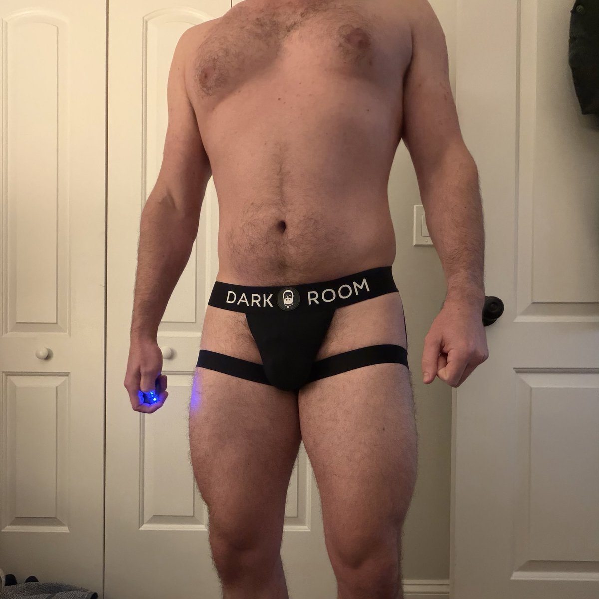 BustleMuscle's tweet photo. It’s #Lockober Day 5!
Mondays are sexy underwear day, and this is one of my favorites. I love how they section out and highlight my ass checks. A regular top of mine loves when I wear these for him. https://t.co/c4jQgDSt9K