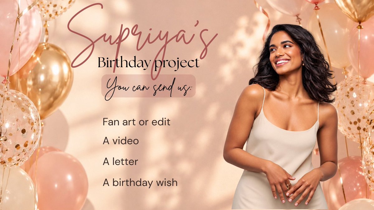 YourLittleWorld's tweet photo. SUPRIYA’S BIRTHDAY PROJECT IS HERE!! 🎂💗
We’re making something special for her birthday and would love to have as many of you involved as possible 🥹💌

Come celebrate Supriya with us!

Deadline: Oct 31

https://t.co/HdsRRxCEnw https://t.co/ILwHpFZIYx