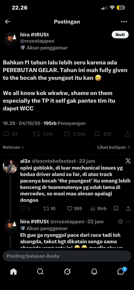 qur1e's tweet photo. ya, coba cari team yg menurutmu lebih adil ya buat driver mu 🙏🏻🤣🤣 https://t.co/AIlHqiyOUn