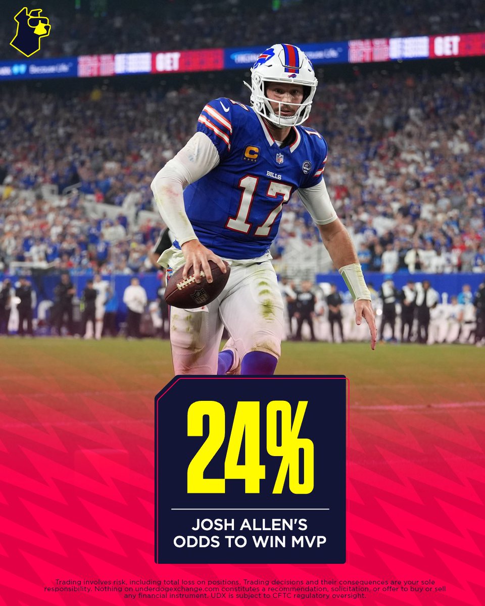 UnderdogNFL's tweet photo. Only teams with MORE rushing TDs than Josh Allen this season:

9 — Bears
8 — Ravens

https://t.co/4grUqtAMk4 https://t.co/gntHIBRsbN