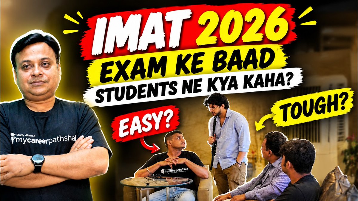 mycp_official's tweet photo. IMAT 2026 Exam Review | Students React After Exam | Subject-Wise Paper Analysis
#IMAT2026 #IMAT #IMATExam #IMAT2026Exam #IMATReview #IMATExamReview
https://t.co/T88ygtpgGq https://t.co/pGvlyw9gGZ