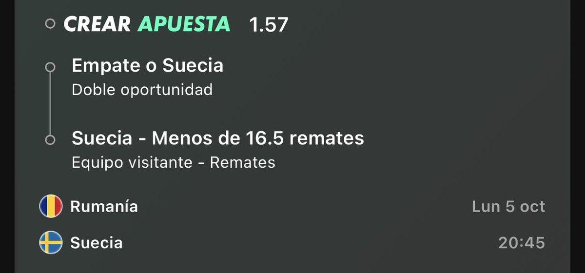 SharpLogicBets's tweet photo. 🔥 ¡LA BANCA TIEMBLA Y EL TIBURÓN NO PERDONA! ¡ESTE ES EL MISIL QUE VA A REVENTAR EL LUNES! 🔥
Mientras la gran mayoría sigue regalando su dinero a las casas con apuestas absurdas, aquí trabajamos con ciencia, mapas de calor y un stake 2% innegociable. ¡Los datos no mienten y la manada vino a cazar en grande! 📊🎯
Rumanía vs Suecia: Empate o Suecia (Doble oportunidad) + Suecia - Menos de 16.5 remates (Equipo visitante) a cuota 1.57 (Lun 5 oct - 20:45).
Esto no va de suerte, va de método quirúrgico y de dejar la llorería atrás para empezar a cobrar de verdad. 💰📈
👇 ¡Demuestra de qué estás hecho y haz que esto retumbe en X!
❤️ Dale RT y MG si vas a cazar este verde con nosotros.
🦈 Comenta "🦈" si estás dentro del reto para reventar la banca hoy.
➕ Síguenos ya y activa las notificaciones para no perderte ni un solo misil.
¡A cobrar o a llorar a la llorería! 🚀🔥