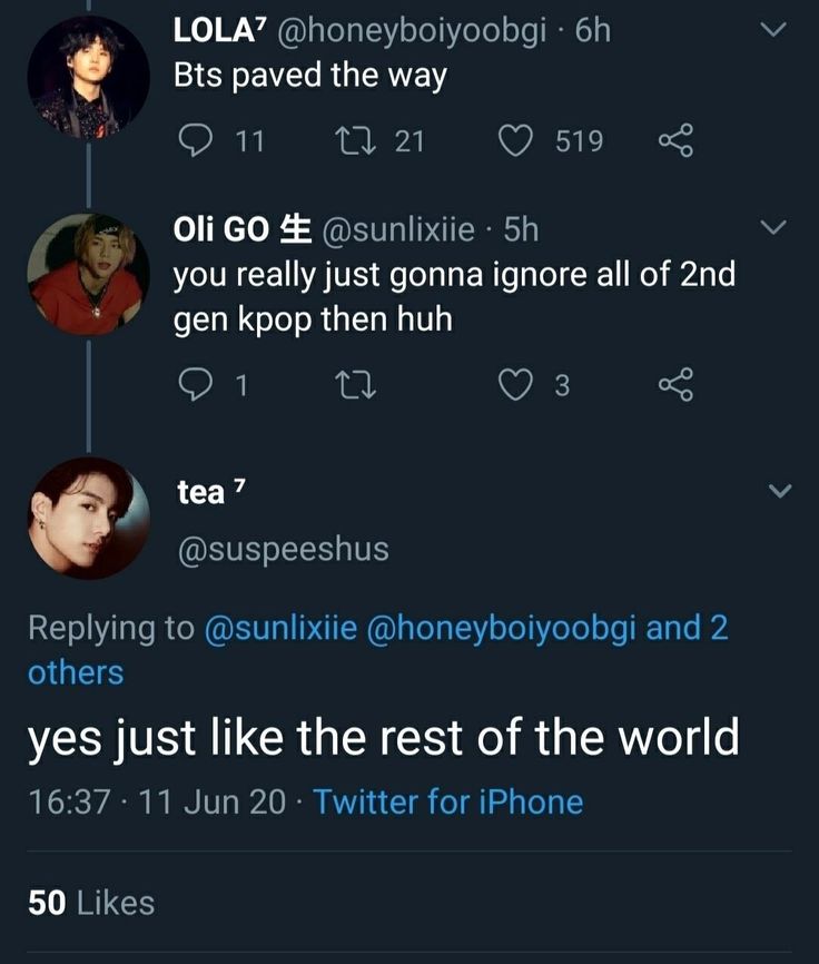 revslattae's tweet photo. Telling me to research when your only argument against BTS paving the way is your group's achievements in the West or how they came before BTS https://t.co/ORE6433oI0