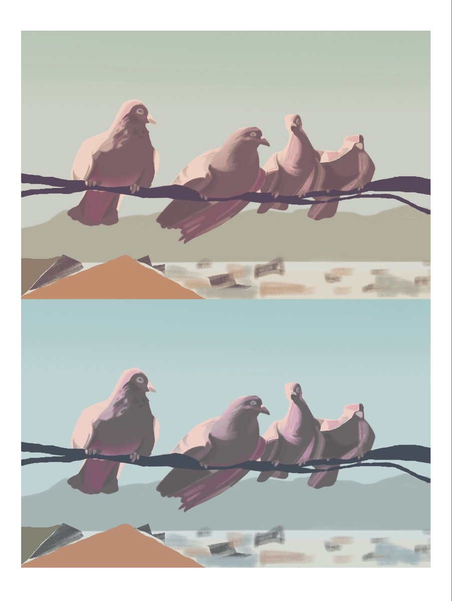 _roborobo_'s tweet photo. 大肥鸽在一众速涂照片里显得很诱人…
（无法拒绝 https://t.co/oRf88iYshZ