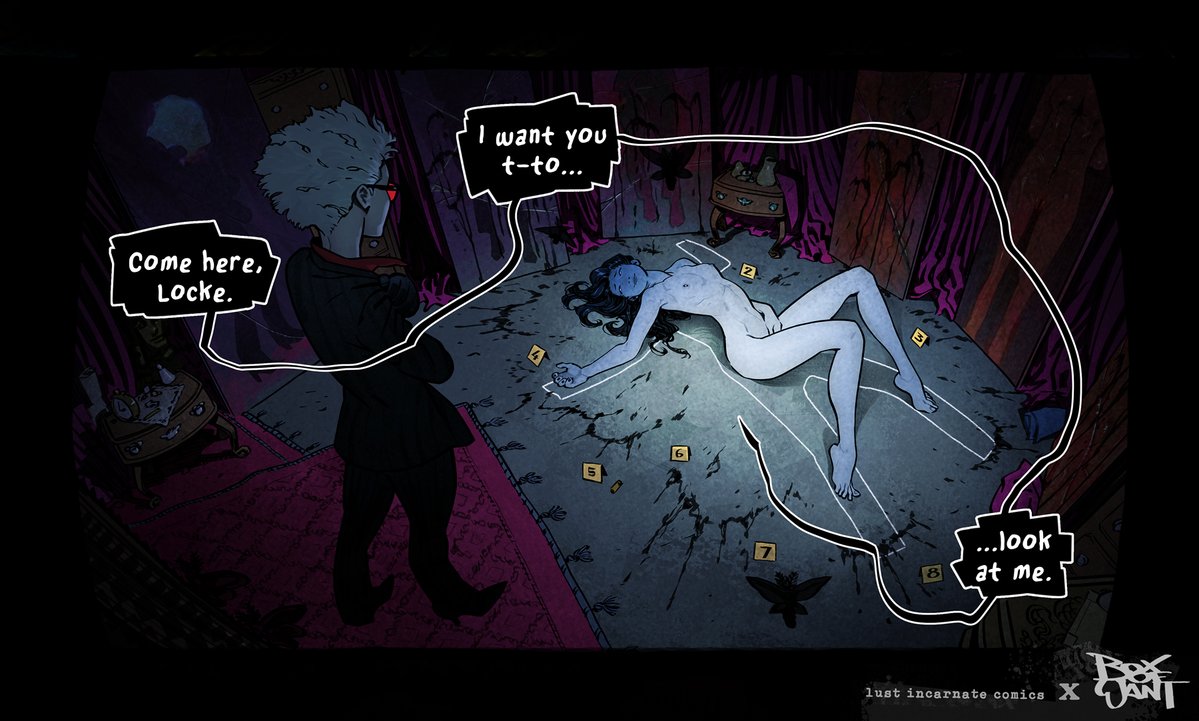 IncarnateComics's tweet photo. Who has never fantasised about touching themselves within the confines of their own chalk outline...? 🥰 https://t.co/85tI8UjKI5