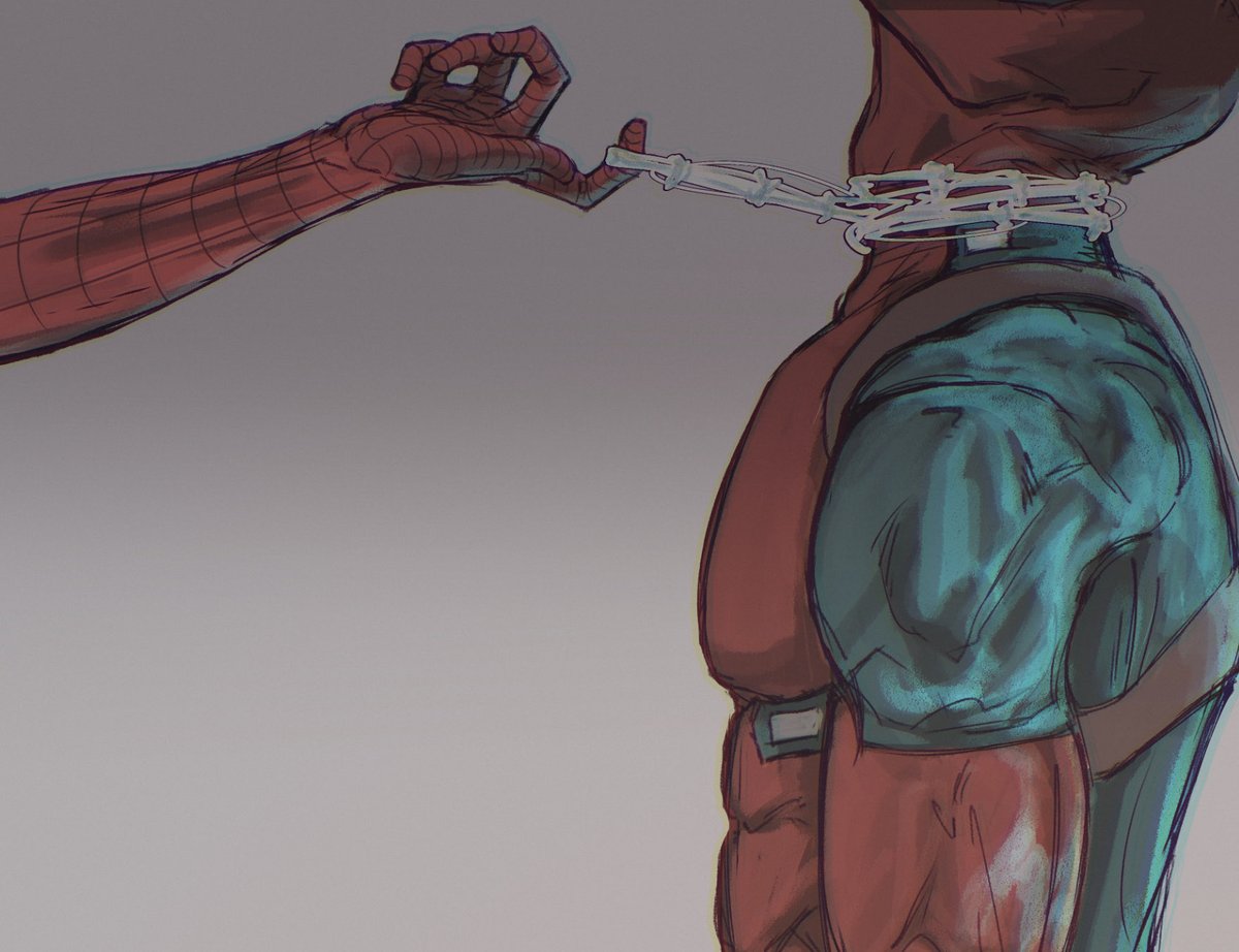 meuqueridaa's tweet photo. peter got himself a dog 
#spideypool https://t.co/FuAoJcJsCp