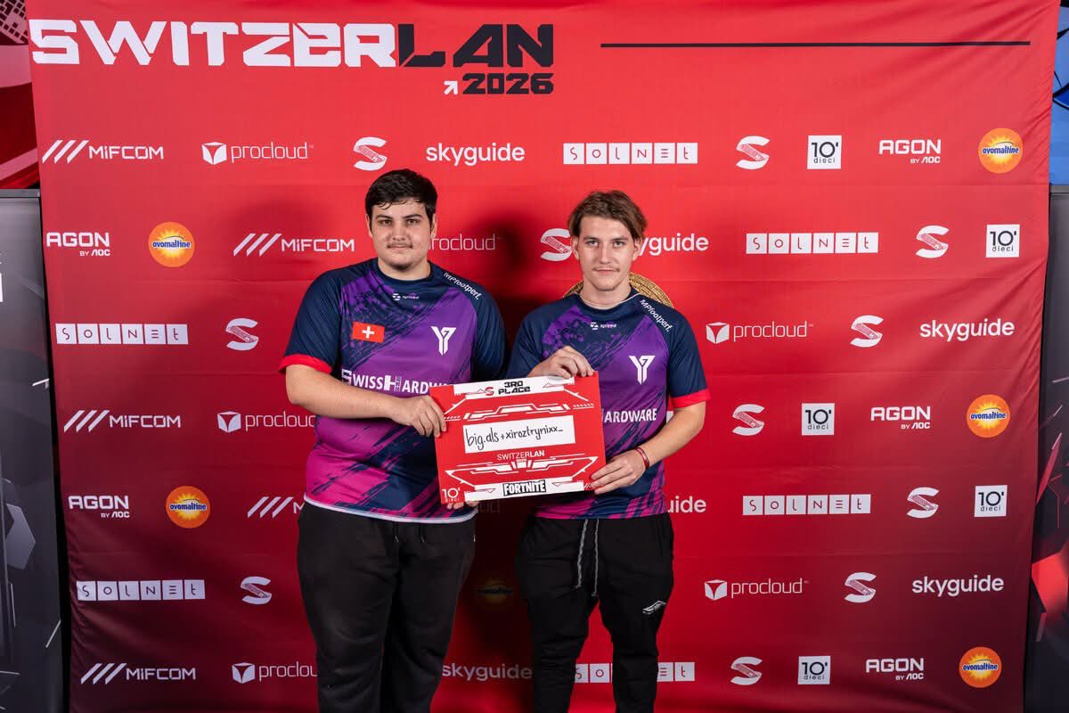 Y17Esport's tweet photo. ✨ SwitzerLAN 2026 ✨

On repart de cette expérience avec énormément de fierté 🫶🏻

📢 VALORANT — TOP 5
Une très belle performance pour notre équipe qui a su se battre jusqu’au bout.

📢 FORTNITE — TOP 2 🥈
Une magnifique deuxième place, accompagnée d’un cashprize bien mérité ! https://t.co/QZiy1gDFqA