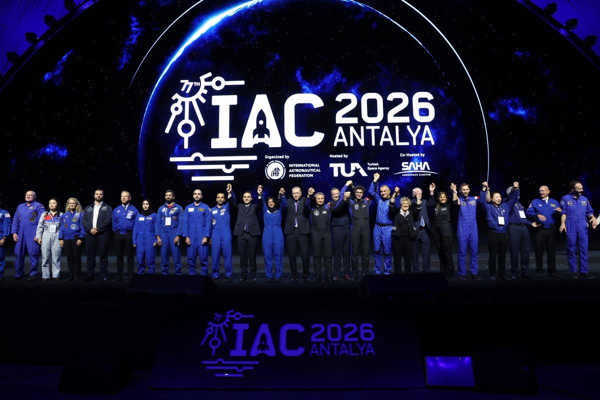 trpresidency's tweet photo. “We have never allowed Türkiye to lag behind in the space race” https://t.co/clX81rbx04 https://t.co/clvaJ2P13g