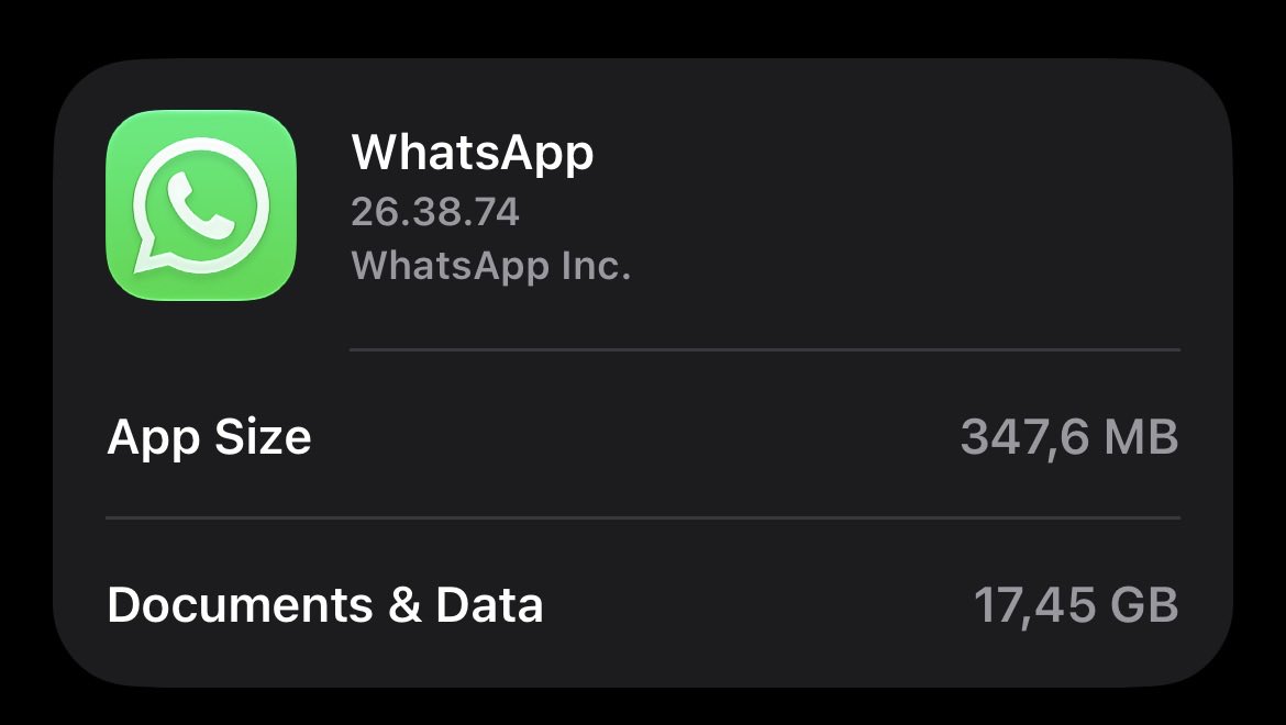 nyeago's tweet photo. kenapa tiba-tiba gede bgt pls data nya 😭😭😭 padahal di storage wa cuma 6gb https://t.co/Pcc7CLCJsc