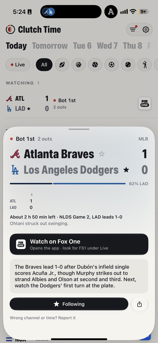 JordanLyall's tweet photo. Over the weekend I built my ideal sports app

Every game, sorted by “best game on”. A heads-up when something rare is about to happen. Where to watch it. No ads. Apple TV too.

I may be the only one who ever uses it, but it’s all I've ever wanted lol

You can just build things https://t.co/zkwai9qIal