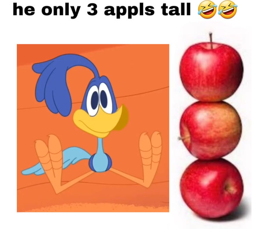 s_maddzz's tweet photo. Bro is only 3 Apple tall 🍎🍎🍎
#roadrunner #coyotevsacmeㅤㅤ https://t.co/m6pGE1bwwx