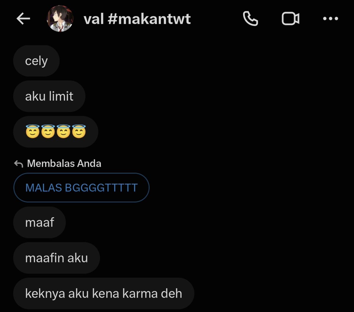 celesthinee's tweet photo. Sebelum kena karma vs Setelah kena karma
@vallsrb mampus!!! WLEEE :P https://t.co/LgnPbbnW7g