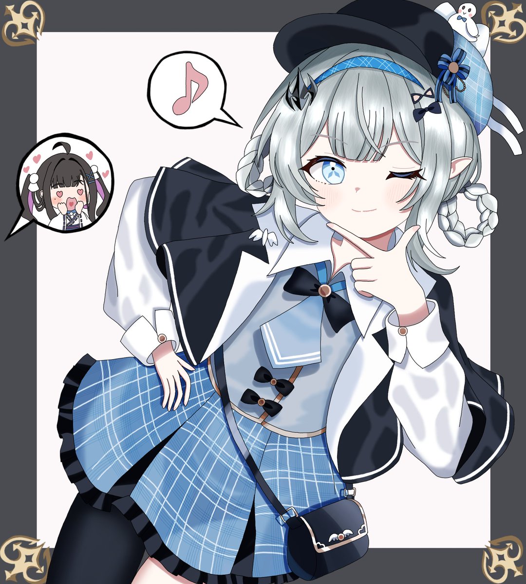 yusutelia2nd's tweet photo. シェリーちゃんコス描きたかったので魔王ちゃんに着せてみましたがどうかな？ https://t.co/FwDjzhG5Jg